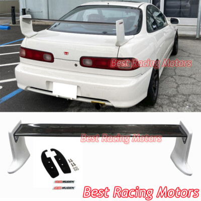 For 1994-2001 Acura Integra 2dr Mu-gen II Style Spoiler (Mid Carbon) w/ Emblems