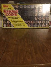 1990 topps baseball coins. complete set. factory sealed .