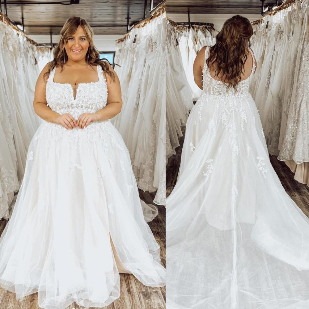 bohemian plus size white dress Wedding Dresses Lace Appliques A Line Bridal Gowns Spring25-Q1 Naked Tank Midi Dress Atria Signature Colors:Mint Product Description