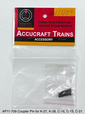 Accucraft AP11-709 Coupler Pin, K-27 (Brass) / Kupplungsbolzen K-27 (Messing)