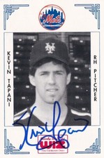 Kevin Tapani 1991 New York Mets WIZ #394 SIGNED CARD AUTOGRAPHED