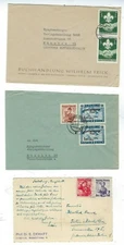Three Austria Items, Two Covers, One PPC, Boy Scout Stamps