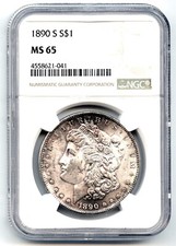 1890 Year Grade MS 65 Morgan Dollars (1878-1921) for sale | eBay