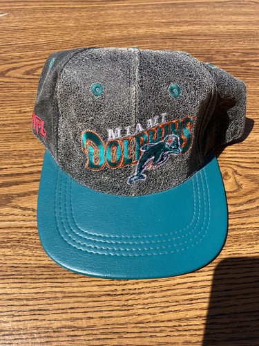 Vintage Miami Dolphins Genuine Leather 