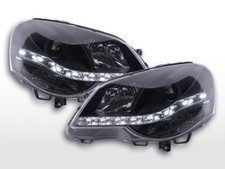 Coppia di Luci Fari fanali angel eyes a LED Polo 4 9N3 