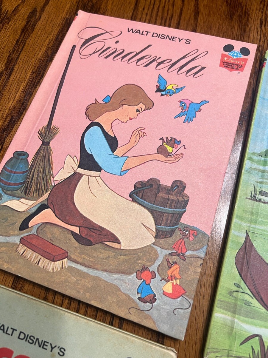 Vintage 70s Walt Disney Wonderful World Of Reading Lot 4