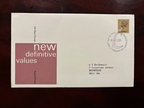 United Kingdom 1977 - Elizabeth II 50 FDC stamps set Windsor Berks