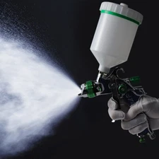 HVLP Auto Paint Air Spray Gun Kit Gravity Feed Car Primer 3 Sizes Nozzle Sprayer