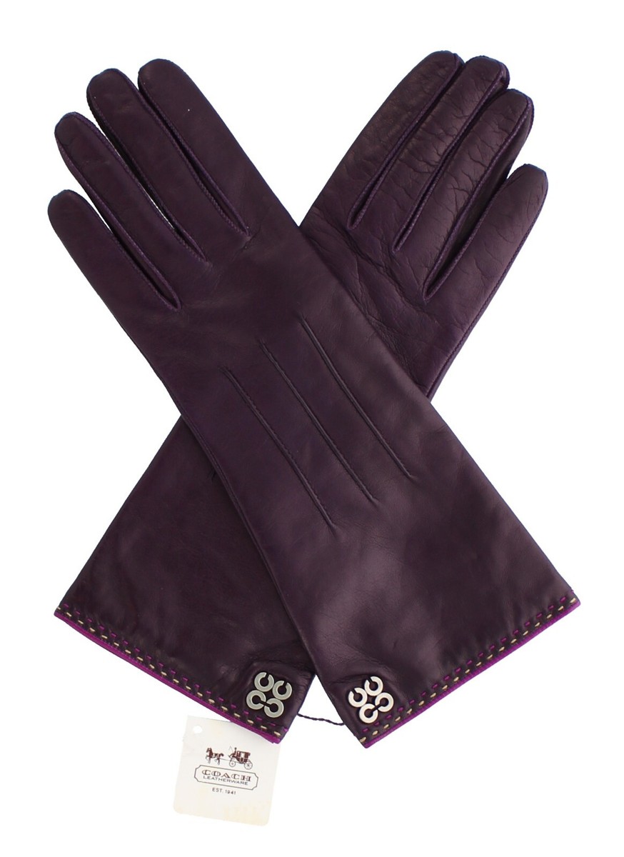 coach cashmere gloves