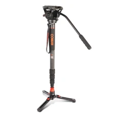 Camolo 68in Professional Fluid Monopod Head Video Cameras Camcorder Tripod Stick