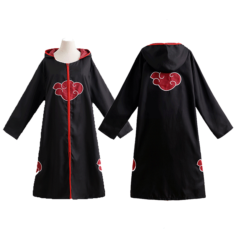Anime Naruto Akatsuki Uchiha Sasuke Cosplay Costume Cloak Anime Naruto Akatsuki Uchiha Sasuke Cosplay Costume Cloak