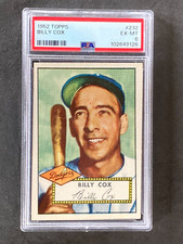 1952 Topps #232 Billy Cox Set Break PSA 6