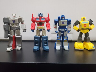 2021 Transformer Keychain Full Set Optimus Prime Bumblebee Megatron Soundwave
