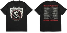 NEW Social Distortion Summer Tour 2024 T shirt Double Side Black S-5XL  YA67