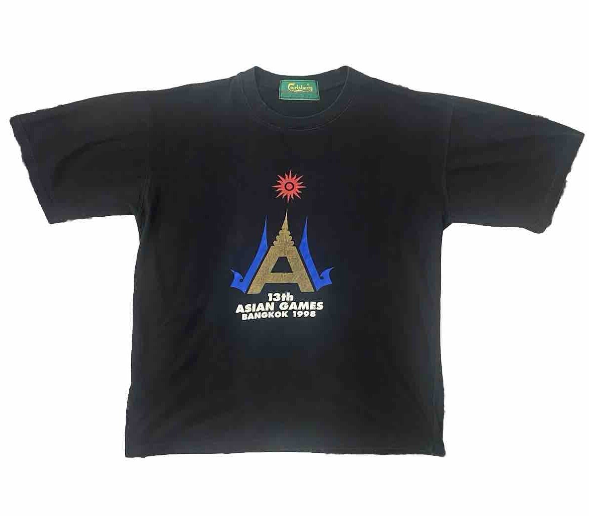 Vintage 1998 Carlsberg Asian Games Bangkok T Shirt Thailand RARE