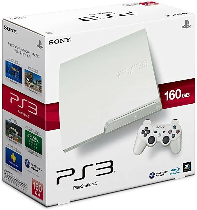 SONY PS3 PlayStation 3 160GB CECH-2500A LW White Game console