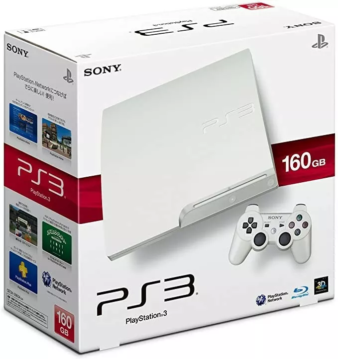 SONY PS3 PlayStation 3 160GB CECH-2500A LW White Game console Japan