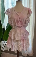 Love Shack Fancy Gwen Mini Dress Size Small Multi Tye-Dye