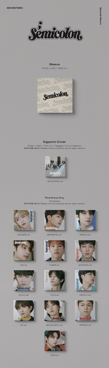 SEVENTEEN - ; Semicolon CD+Weaving Kit+2 Photocard+4 Mini Cards+