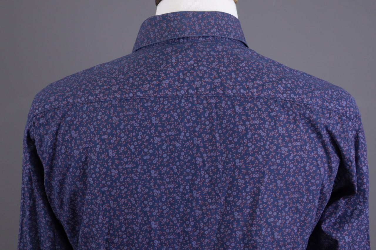 Camiceria Partenopea Blue Floral Long Sleeve Dres… - image 8