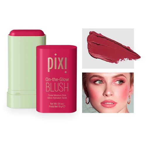 Pixi Blush On-The-Glow Tinted Moisture Stick Blush Eyeshadow Lipstick 0.6 OZ - Picture 10 of 11