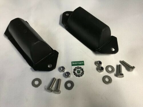 Land Rover Disco 1 Defender Rear Axle Bump Stops x 2 & Nuts & SS Bolts ...