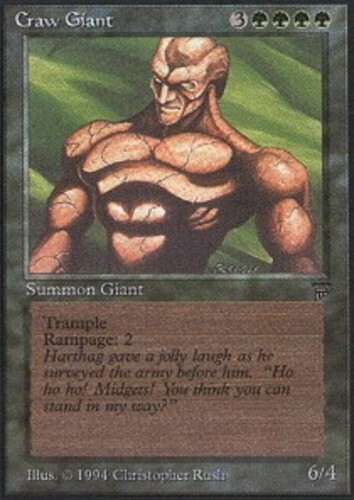 Craw Giant Magic mtg Heavy Play, English Legends x1