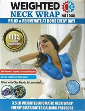 Therapy Neck Shoulder Wrap Weighted Hot to Relax or Cold Refreshing Lavender