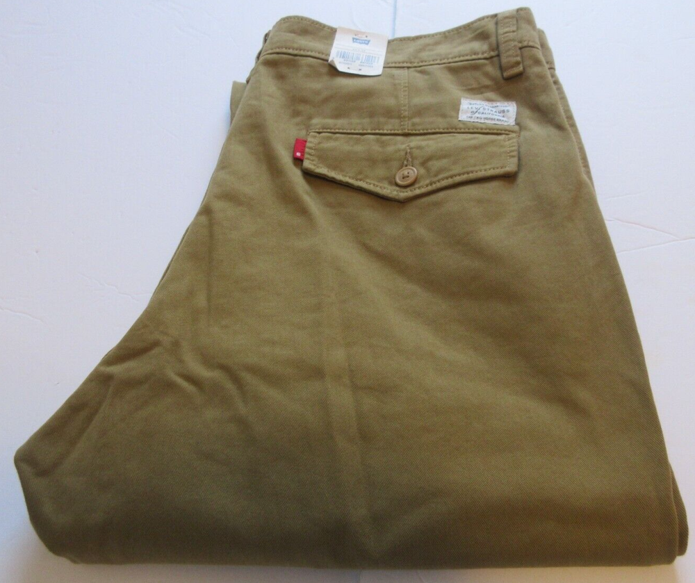 Levis XX Chino Authentic Fit Mens Cotton Straight Leg Khaki Pants 33x32