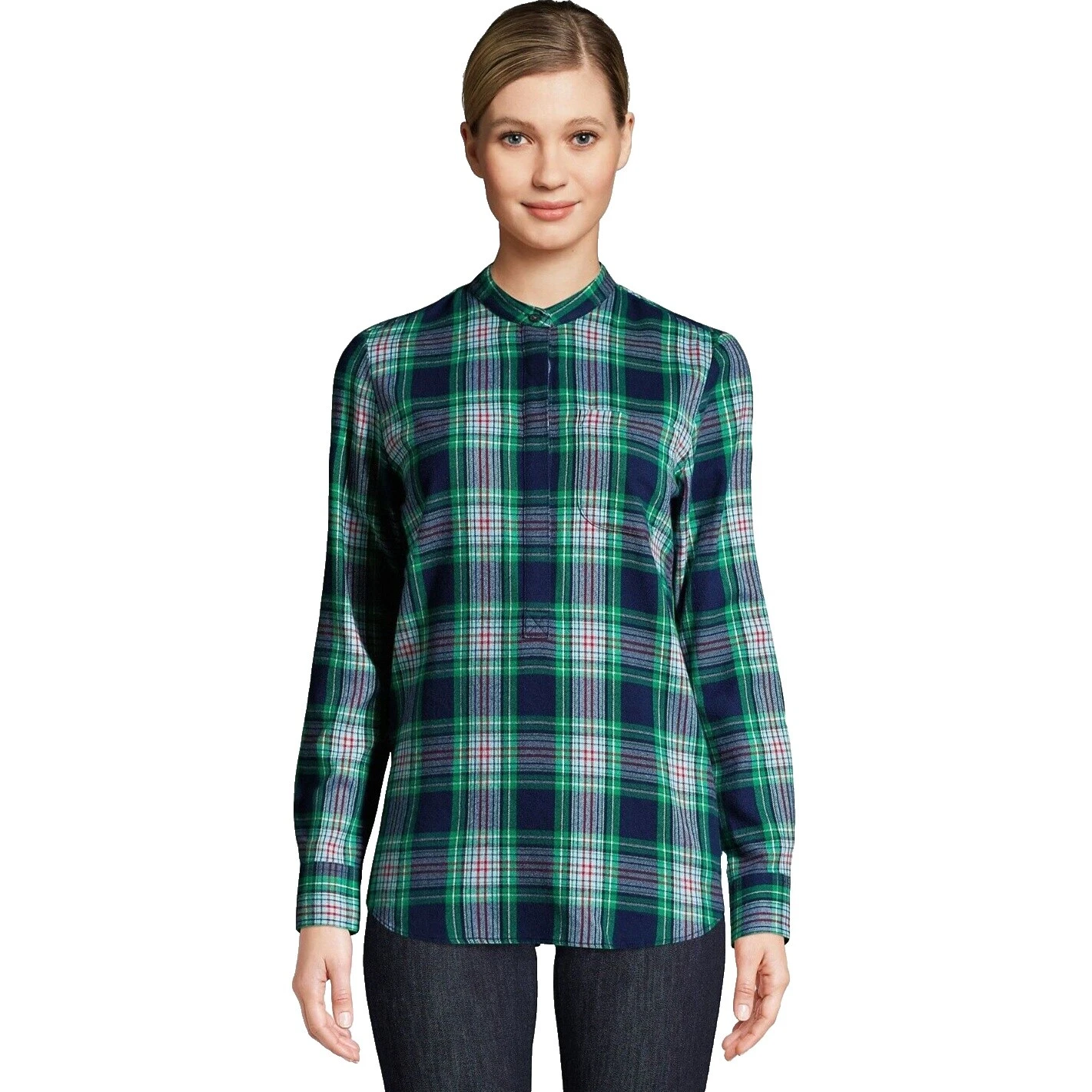 Топы в клетку для женщин Lands 'End