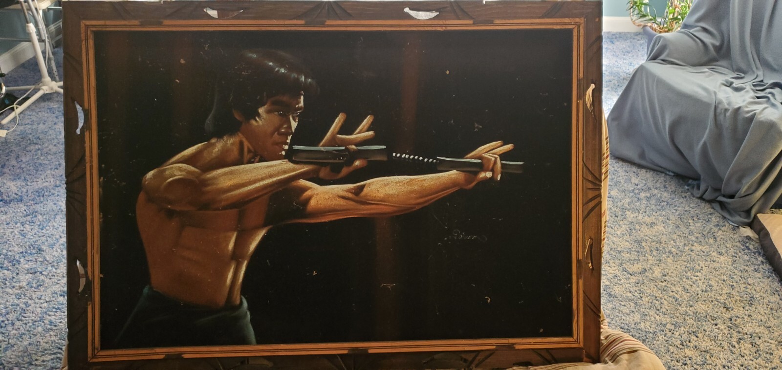 Bruce Lee Black Velvet Painting- 5 Awesome Things on eBay this week