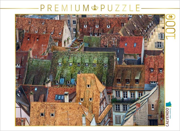 Calvendo Puzzle Above The Rooftops Of Strasbourg | 1000 Pieces, Finished Size 25-image