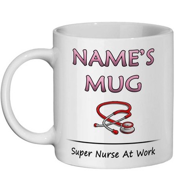 Personalisierte Krankenschwester Tasse personalisiert mit Ihrem Namen, Nachricht. Pflege, Gesundheitswesen