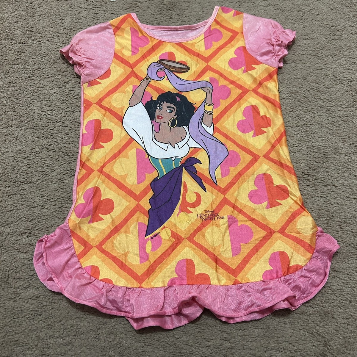ジャスミン 90s Disney Hunchback Of Notre Dame Esmeralda Girls Dress Night