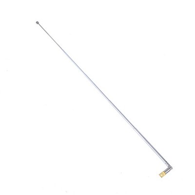 1Pc 37cm 5 Section Telescopic Stainless Steel AM FM Radio Universal AntA**p