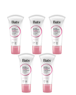 5x Bats Roll-On Deodorant women 60ml Effective Antiperspirant Fresh Scent