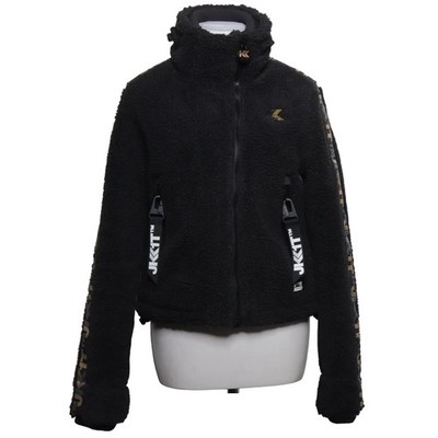 JACK1T, Fleecejacke, Damen, Größe: M, Schwarz, Elasthan/Polyester, Print #Hgt