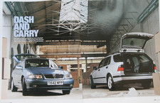 Original CAR 1999 extracted mag article: SAAB 9-5 SE & VAUXHALL OMEGA 2.5 ELITE