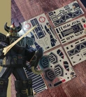 Decals Sticker Replacement BLACK Dx vintage Megazord Power Ranger Dino