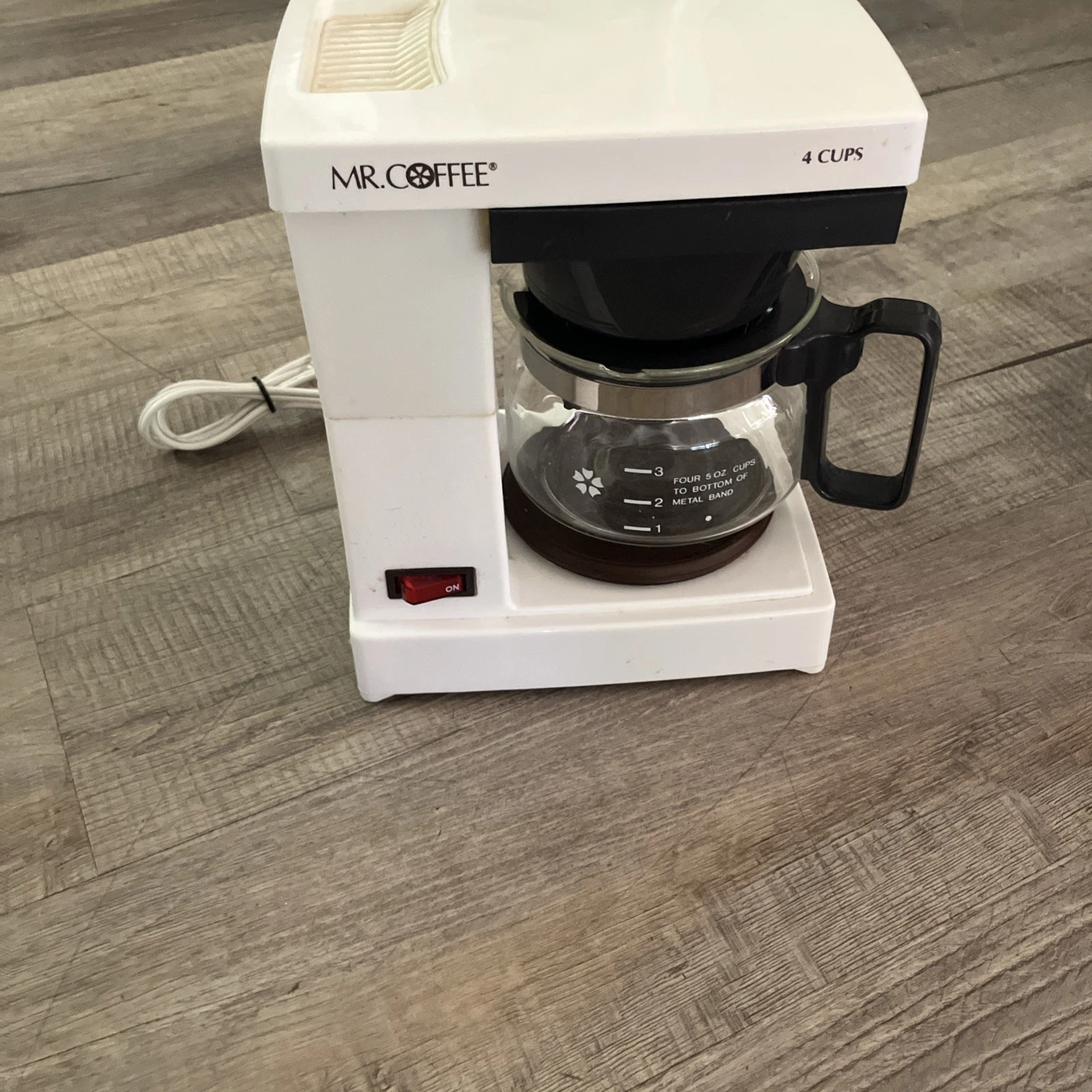 Mr Coffee Jr Model JR-4 Vintage Mini 4 Cup Coffee Maker Brewer Junior Tested!