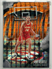2025-26 Topps Chrome Asa Newell #VQ-14 YouthQuake Geometric Orange Refractor Par