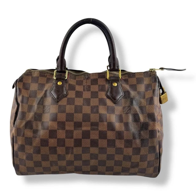 Louis Vuitton Speedy 30 Brown Damier Ebene Handbag