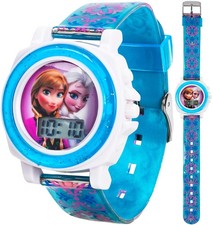 Disney Frozen Kids Digital Watch with Anna and Elsa, Sound FX Button Plays  822