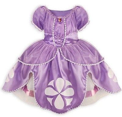 DISNEY STORE PRINCESS SOFIA THE FIRST COSTUME DRESS GOWN SIZE MEDIUM 7/8