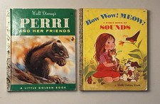 Little Golden “B” Editions Perri and Her Friends + Bow Wow! Meow! Bk Of Sounds 