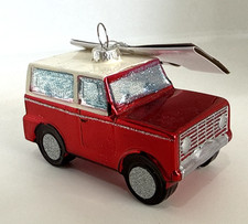 New Wondershop Glass Red SUV Christmas Tree Ornament
