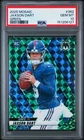 151206127 Jaxson Dart 2025 Panini Mosaic #362 Green Prizm Rookies RC PSA 10