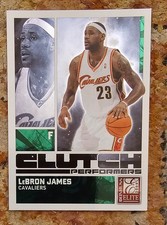 2009-10 Donruss Elite Clutch Performers Green LeBron James #2