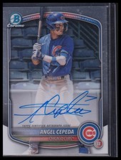 2025 Bowman Chrome #CPA-AC Angel Cepeda Prospect Autographs