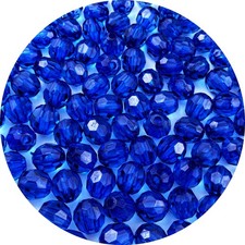800pcs 6mm Acrylic Round Crystal Faceted Beads for Crafts Spacer Beads for Je...